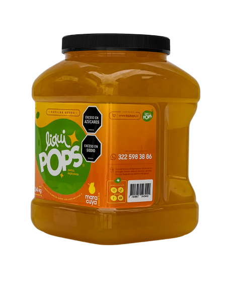 LiquiPops — perlas explosivas liquipops sabor a maracuya x 3400 gr  3